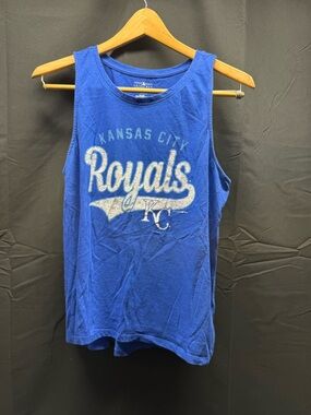 Royal Blue Women's Kansas City Royals Tank Sz L (17az)